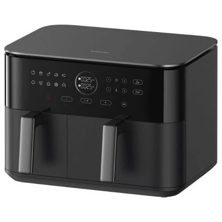 Xiaomi MAF-D1001 Freidora de Aire Dual Zone Air Fryer Inteligente, 10L Capacidad (3.5L + 6.5L), 2700W, 9 Modos, 101 Recetas, Interior Metálico Antiadherente, Negro